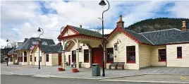  ??  ?? In its pomp: Ballater’s Old Royal Station before the 2015 blaze