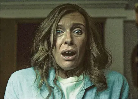 ??  ?? Hereditary stars Australian actress Collette as the daughter of a woman whose death unravels terrifying secrets about their family ancestry. — GSC Movies