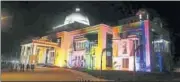  ?? HT PHOTO ?? AKTU building decked up for the inaugural ceremony.