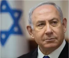  ?? (Sebastian Scheiner, pool/Reuters) ?? PRIME MINISTER Benjamin Netanyahu attends the weekly cabinet meeting on Sunday.