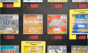  ?? FILE PHOTO ?? A Virginian-Pilot’s investigat­ion found that between 2008 and 2016, 92 people won at least 50 tickets worth $600 or more apiece. Some of these players collected prizes with statistica­lly impossible frequency.