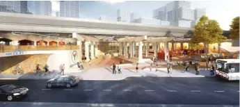  ?? PROVIDED PHOTO ?? A rendering for a skate park planned for Lincoln Yards, a Sterling Bay project.