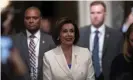  ??  ?? Nancy Pelosi walks to the House floor for the State of the Union address in Washington DC, on 4 February. Photograph: Alex Brandon/AP