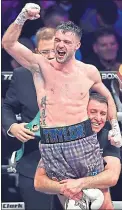  ?? ?? Josh Taylor celebrated victory back in February