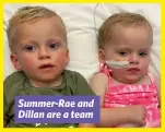  ?? ?? Summer-rae and Dillan are a team