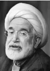  ??  ?? Mehdi Karroubi