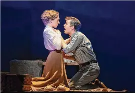  ?? Joan Marcus/DKC/O&M via Associated Press ?? Ben Platt, right, and Micaela Diamond appear in a scene from the Broadway musical “Parade.”