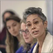  ?? LIZ HAFALIA/SAN FRANCISCO CHRONICLE VIA AP, FILE ?? Alison Collins, the vice president of San Francisco’s school board, is under fire for tweets she wrote in 2016that said Asian Americans use “white supremacis­t” thinking to get ahead and were racist toward Black students.