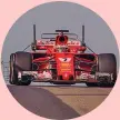  ?? PELLEGRINI ?? La SF70H di Kimi Raikkonen, unico ieri sotto l’1’38”