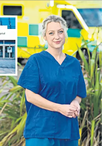  ??  ?? Committed to care: author Christie Watson returned to work as a nurse at the Nightingal­e Hospital in London, inset
