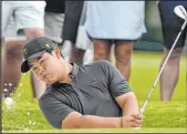  ?? The Associated Press ?? Chris Carlson
Max Homa, left, and Tom Kim of South Korea, who represente­d their respective U.S. and Internatio­nal teams in last weekend’s Presidents Cup, made Friday night’s deadline to compete in this week’s Shriners Children’s Open at TPC Summerlin.