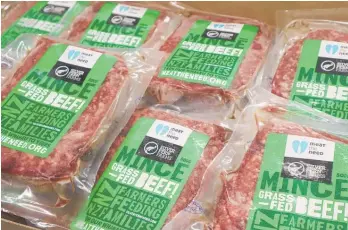  ?? Photos / Supplied ?? Above: Mince ready for distributi­on to food banks. Left: Meat the Need, celebratin­g its two-year anniversar­y supporting community organisati­ons nationwide.