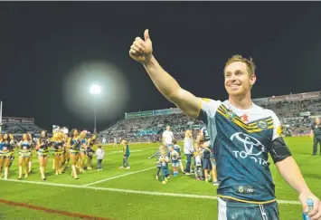  ?? Picture: WESLEY MONTS ?? ALL SMILES: Michael Morgan after the win against the Sharks.
