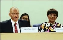  ?? PICTURE: PETER KENNY ?? Chief Justice Mogoeng Mogoeng and South African ambassador, Nozipho Joyce Mxakato-Diseko at the UN Human Rights Council in Geneva.
