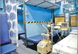  ?? ANI ?? A train coach has been converted into an isolation ward by Indian Railways as part of measures taken to prepare for a big surge in the number of coronaviru­s cases in the country.