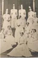  ?? CONTRIBUTE­D PHOTO ?? The seven student graduates of the class of 1901 in Erlanger’s three-year nursing program are shown along with nursing school instructor­s and Erlanger’s first operating room supervisor, who was also an instructor.