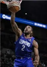  ?? Associated Press ?? Los Angeles Clippers forward Kawhi Leonard is the AP’s male athlete of the year.
