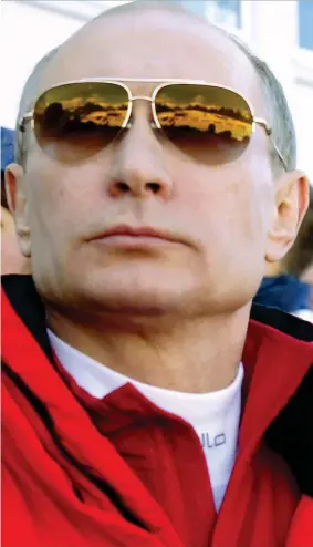  ??  ?? Vladimir Putin, 64 anni, presidente della federazion­e Russa all’Olimpiade di Sochi del 2014