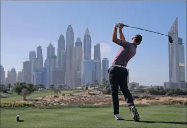  ?? Picture: NEZAR BALOUT, EPA ?? STRIKING IT BIG: Brandon Stone feels he’s learnt a lot from playing on the PGA Tour and in the Dubai Desert Classic.