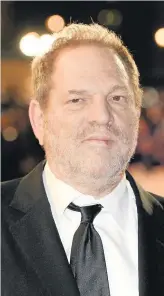  ??  ?? > Allegation­s: Harvey Weinstein