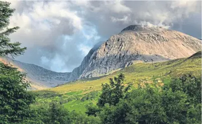  ?? Picture: Getty Images. ?? A man climbing Ben Nevis, pictured, called for rescue on Wednesday night because he was “soaked”, but was rebuffed by mountain rescuers.