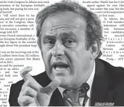  ??  ?? Michel Platini