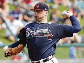  ?? JOHN RAOUX / ASSOCIATED PRESS ?? Sean Newcomb is one of the young starting pitchers the Braves are counting on, although he walked four Marlins on Friday.