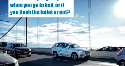  ??  ?? BELOW Self-driving cars could help elderly people continue to get out and about