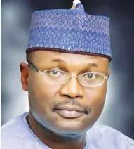  ??  ?? Chairman of INEC Professor Mahmood Yakubu