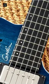  ??  ?? 5 5. Godin has embraced the eco-friendly and very stable synthetic Richlite for fingerboar­ds (and bridges). It’s the most-used fingerboar­d material within the Godin range