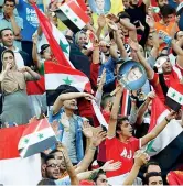  ??  ?? Festa I tifosi della Siria: la Nazionale ai playoff