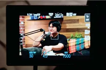  ?? — Photo courtesy of CJ ?? CJ in a podcast with Aspect Ratios called Mamak Sessions.