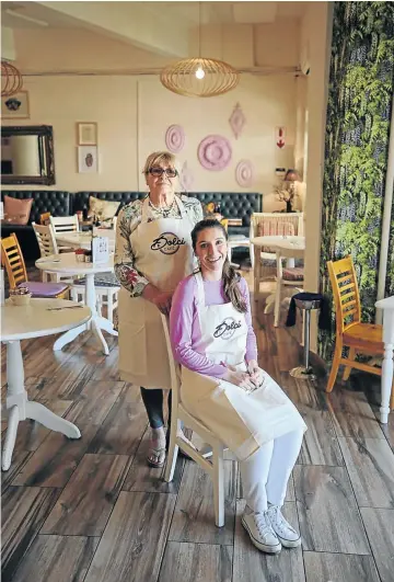  ??  ?? Jackie Righi-Boyd and her mother Luciana at their restaurant in Craighall Park, Joburg