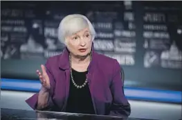  ?? Andrew Harnik Associated Press ?? TREASURY SECRETARY Janet L. Yellen says Fitch’s downgrade of U.S. securities is arbitrary and based on old data. Others question the timing of the action.