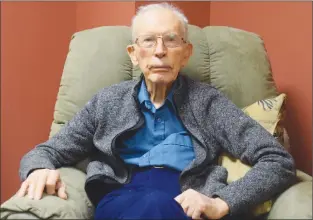  ?? MELANIE EKSAL/Penticton Herald ?? Penticton resident Lloyd Burgoyne celebrated his 103rd birthday last week.