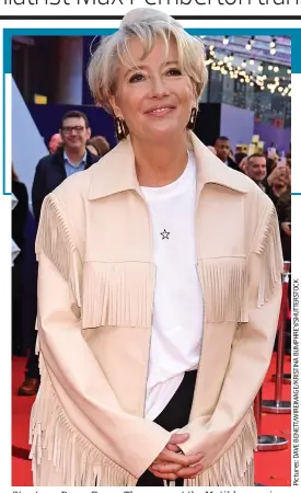  ?? ?? Star turn: Dame Emma Thompson at the Matilda premiere