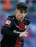  ??  ?? Leverkusen’s Kai Havertz has been tipped for big things