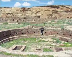  ?? COURTESY U.S. NATIONAL PARK SERVICE ?? Chaco Canyon saw the birth of a new kind of civilizati­on in the eighth century. It started a social movement that swept across what is now the U.S. Southwest, transformi­ng people’s beliefs about how to live, worship and farm.