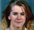  ?? FOTO: MUGSHOT/AP ?? Politiet tilbagehol­dt Tonya Harding i 1994. Hun blev dømt for at have modarbejde­t politiets arbejde