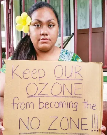  ?? Photo: Neelam Prasad ?? 15-year-old Adi Cakobau School student AnnMary Raduva.