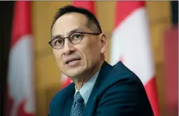  ?? CP PHOTO ADRIAN WYLD ?? Deputy Chief Public Health Officer Howard Njoo speaks during a briefing on COVID vaccines in Ottawa on Thursday.