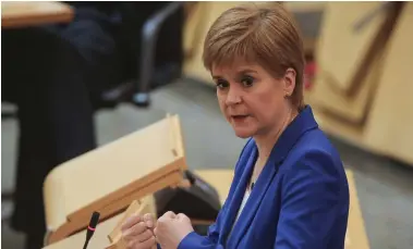  ??  ?? Nicola Sturgeon welcomed the decrease in the number of deaths