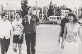  ?? Photo by Doreen Walsh ?? Mambo-x members and friends back in the day: From left, Mitch Rosen, Stephen Seney, Seth Kaufman, Seth Walter, Erin O'hara.