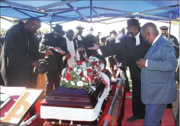  ?? Photo: Nampa ?? Rest in power… The late Reverend Vilho Uhela Shiyandja was laid to rest yesterday.