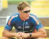  ?? FILE PHOTO/ THE MORNING CALL ?? Trexlertow­n’s Marty Nothstein won the national sprint title and his first U.S. Olympic team berth in the 1996 U.S. Olympic cycling trials at Lehigh County Velodrome.