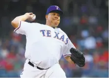  ?? Rick Yeatts / Getty Images ?? Bartolo Colon is close to tying Hall of Famer Juan Marichal for the most wins by a pitcher born in the Dominican Republic.