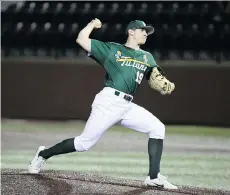  ?? PARKER WATERS/TULANE ATHLETICS ?? The Blue Jays have drafted North Vancouver native Will McAffer, a righthande­d pitcher out of Tulane University who has touched 97 miles per hour on the radar gun.