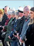  ??  ?? Above: First Minister Nicola Sturgeon meets some of those attending the service.