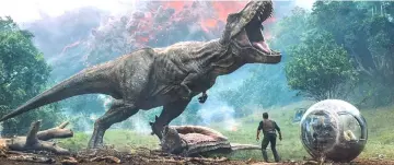  ?? — Universal Pictures ?? A scene from ‘Jurassic World: Fallen Kingdom’.