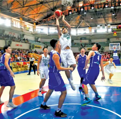  ??  ?? The SHS-Ateneo Magis Eagles and the UV Baby Lancers will relight the fire of their old rivalry as Game 1 of the best-of-three juniors division finals of the 17th Cebu Schools Athletic Foundation, Inc. (CESAFI) men's basketball tournament takes place...